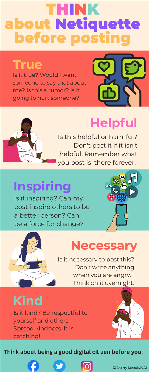 THINK about Netiquette before posting